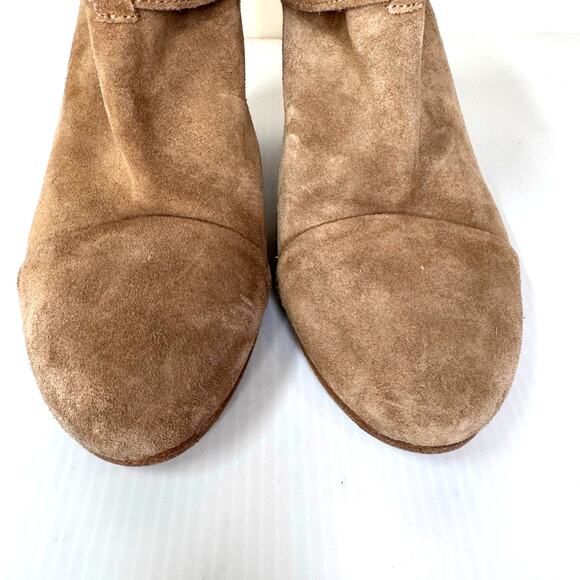 RAG &‎ BONE Harrow Bootie Women's 8 Tan Suede Leather Boho Edgy Festival Concert - Picture 6 of 11
